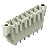 WAGO Konektor 831-3607/108-000 s pájecími piny THT Pájecí kontakt 1,0 × 1,2 mm Rovné provedení, šedá