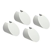 Sada 4 krytů šroubů pro skříňky LPZ, šed