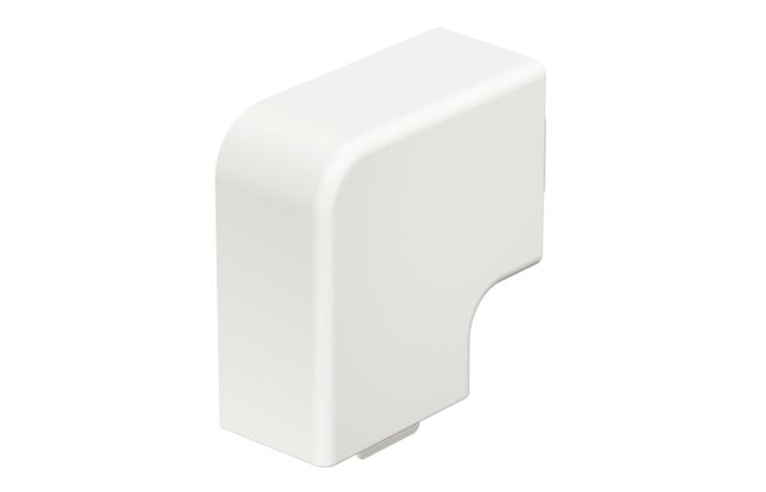 OBO BETTERMANN Kryt plochého rohu, pro kanál WDK, 25x40mm, čistě bílá Polyvinylchlorid, PVC  typ WDK HF25040RW