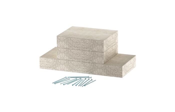 OBO BETTERMANN Nástěnný krycí díl, pro PYROLINE Con, 100x80, šedá Odlehčený beton se skleněnými vlákny  typ PLCD W060810