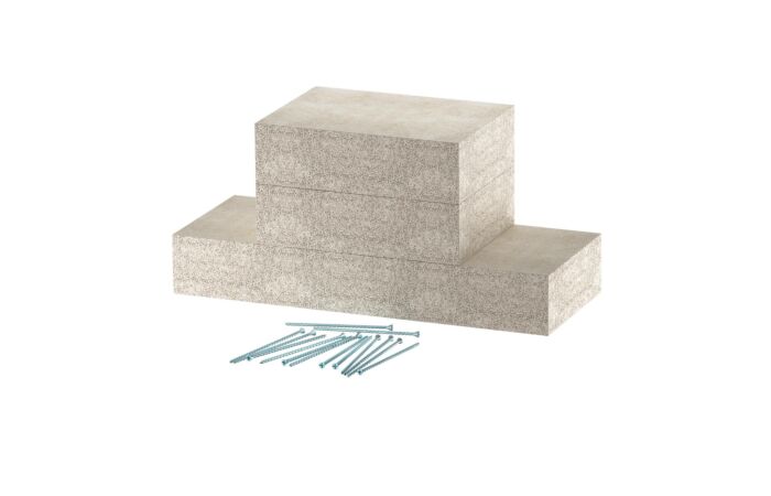 OBO BETTERMANN Nástěnný krycí díl, pro PYROLINE Con, 100x80, šedá Odlehčený beton se skleněnými vlákny  typ PLCD W090810