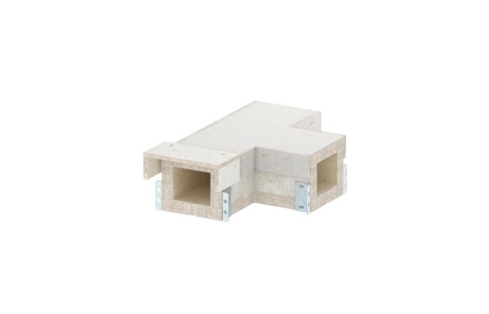 OBO BETTERMANN Díl T, pro PYROLINE Con, 100x80, šedá Odlehčený beton se skleněnými vlákny  typ PLCS T060810