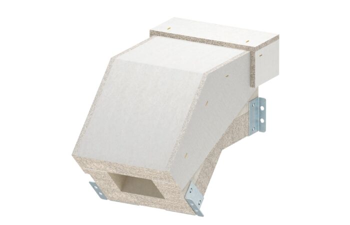 OBO BETTERMANN Svislý oblouk, klesající, pro PYROLINE Con, 100x80, šedá Odlehčený beton se skleněnými vlákny  typ PLCS VF090810