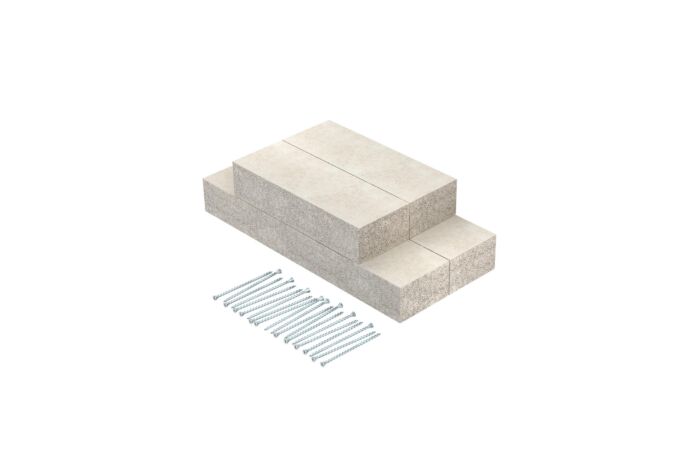 OBO BETTERMANN Nástěnný krycí díl, pro PYROLINE Con, 100x80, šedá Odlehčený beton se skleněnými vlákny  typ PLCS W060810