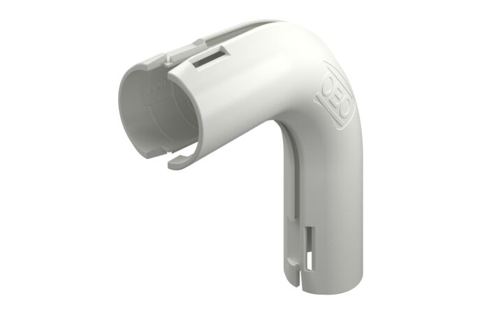 OBO BETTERMANN Quick Pipe oblouk 90°, M20, černá, Polypropylen typ 3000 BMS M20 RW