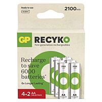 GP NABÍJECÍ BATERIE ReCyko 2100 AA (HR6)