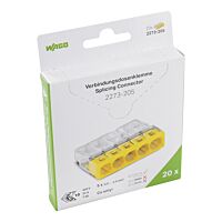 WAGO Svorka 2273-205/995-020 Instalační PUSH WIRE® pro plné vodiče max. 2,5 mm² transparentní