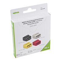 WAGO Svorka 243-9294/995-020 Spojovací krabicová MICRO pro plné vodiče Max. O 0,8 mm, šedá