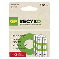GP NABÍJECÍ BATERIE ReCyko 850 AAA (HR03