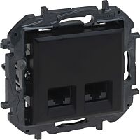 LEGRAND Zásuvka NILOE STEP NILS-2XRJ45 C6 UTP černá