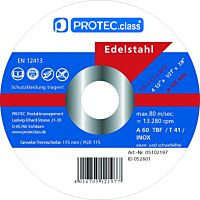 PROTEC Sada řezacích kotoučů na ocel PTI115 korund 10 ks v balení