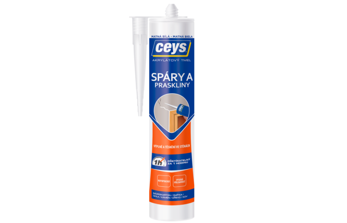CEYS Tmel AKRYL Spáry a praskliny matná bílá 280ml