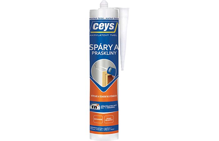 CEYS Tmel AKRYL Spáry a praskliny matná šedá 280ml