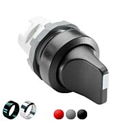 ABB Ovl. prvky modulární 22mmM2SS1-40B-10 Přepínač černý s kontaktem 10  1SFA611200R4016