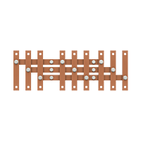 ABB Příslušenství-Skříně-ZH318 -Propoj. přípojnice 6xXLP12  2CPX060457R9999