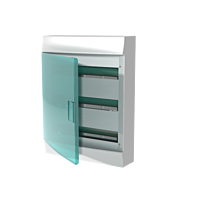 ABB LUCA10-Rozvodnice modulovéRozvodnice nástěnná IP4154M, Mistral41W vč. NPE, průhledná dvířka  1SPE007717F1021