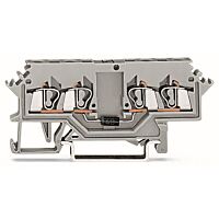 WAGO Svorka 280-623/281-410 pro moduly 4 vodiče S diodou 1N4007, šedá