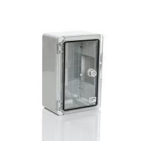 PLASTIM Skříň PP3018 400x600x200mm , průhledná dvířka, IP65