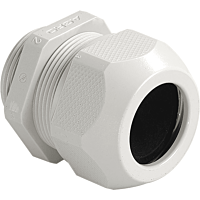 AGRO  Kabelová vývodka Syntec, polyamid PA 6, světle šedá, pro kabel o průměru 11,0 až 18,0 mm, jednodílné těsnění, závit NPT 3/4 palce, délka závitu 15 mm