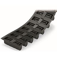 WAGO Konektor 734-144/105-604/997-408 s pájecími piny THR Pájecí kontakt 1,0 × 1,0 mm Rovné provedení, černá