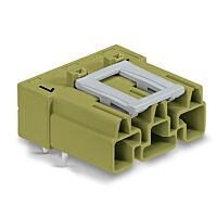 WAGO Konektor 770-873/011-000/071-000 na desky plošných spojů Úhlové provedení 3pólová, zelená