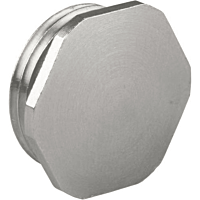 AGRO  Záslepka mosazná, šestihranná, krátký závit M12