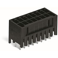WAGO Konektor 713-1470 s pájecími piny THT, 2řadý Pájecí kontakt 0,8 × 0,8 mm Rovné provedení, černá