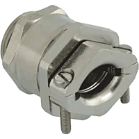 AGRO  Kabelová vývodka mosazná, s čelistmi proti vytržení kabelu, Pg48, jednodílné těsnění krátké