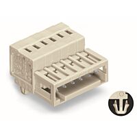 WAGO Konektor 734-310/018-000 1vodičový s pájecími piny CAGE CLAMP® 1,5 mm², šedá