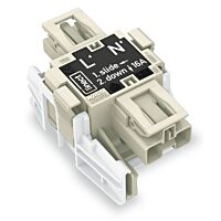 WAGO Konektor 770-7502 Linect®-T 2pólová Kód. L, bílá