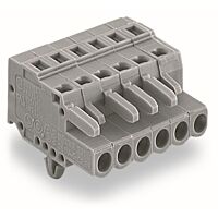 WAGO Konektor 231-121/008-000 1vodičový pružinový CAGE CLAMP® 2,5 mm², šedá