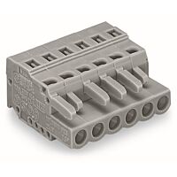 WAGO Konektor 231-121/026-000 1vodičový pružinový CAGE CLAMP® 2,5 mm², šedá