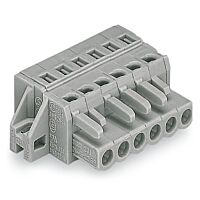 WAGO Konektor 231-121/031-000 1vodičový pružinový CAGE CLAMP® 2,5 mm², šedá