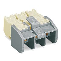 WAGO Svorka 272-405/272-514 pro připojení síťového napětí Bez kontaktu PE Bez tlačítka, bílá/šedá