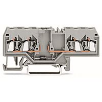 WAGO Svorka 280-655/281-410 pro moduly 4 vodiče S diodou 1N4007, šedá