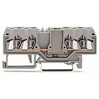 WAGO Svorka 280-815/281-410 pro moduly 4 vodiče S diodou 1N4007, šedá