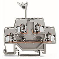 WAGO Svorka 280-942/281-487 pro moduly Dvoupatrová S 2 diodami 1N4007, šedá
