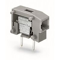 WAGO Svorka 235-714 2vodičová s možností řadového připojení na desky plošných spojů 0,75 mm² Rozteč 5/5,08 mm, modrá