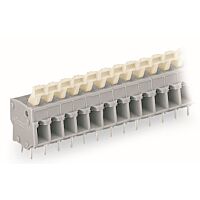 WAGO Svorka 257-406 na desky plošných spojů Tlačítko 2,5 mm², šedá