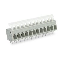 WAGO Svorka 257-498 na desky plošných spojů Tlačítko 2,5 mm², šedá