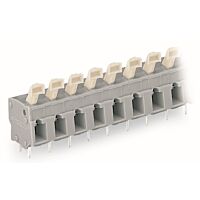 WAGO Svorka 257-508 na desky plošných spojů Tlačítko 2,5 mm², šedá