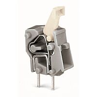 WAGO Svorka 257-747 s možností řadového připojení na DPS, tlačítko, 2,5 mm², zelená