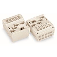 WAGO Držák 267-304 vedení s přímým kontaktem PE;Se západkami; bílá