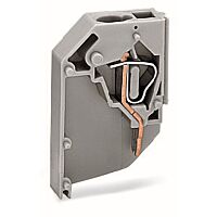 WAGO Svorka 711-151 transformátorová 1pólová připojení vodičů CAGE CLAMP®, šedá