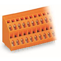 WAGO Svorka 736-416 dvoupatrová na desky plošných spojů 2,5 mm² rozteč 5,08 mm, oranžová