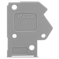 WAGO Bočnice 254-900 koncová 1 mm možnost naklapnutí, černá