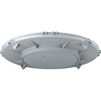 KAISER  Přední kryt, HaloX 180, průměr 125 mm, do betonu