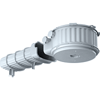 KAISER  Montážní kryt s tunelem, HaloX 180 délka tunelu 325 mm s magnetem, do betonu