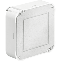 KAISER  Krabice čtvercová univerzální bezhalogen 105x105x53 mm s minerálním víkem, do dutých stěn