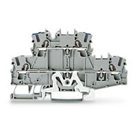 WAGO Svorka 2002-2717 dvoupatrová pro ochranný vodič 2,5 mm², šedá